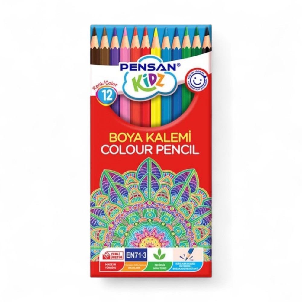 Pensan Kuru Boya Tam Boy 12 Renk